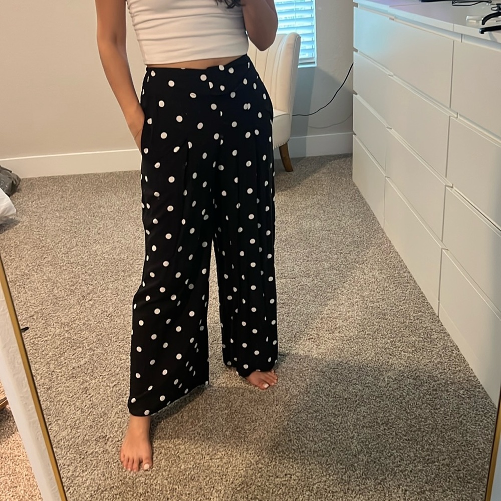 Flowy Polka Dot Pants